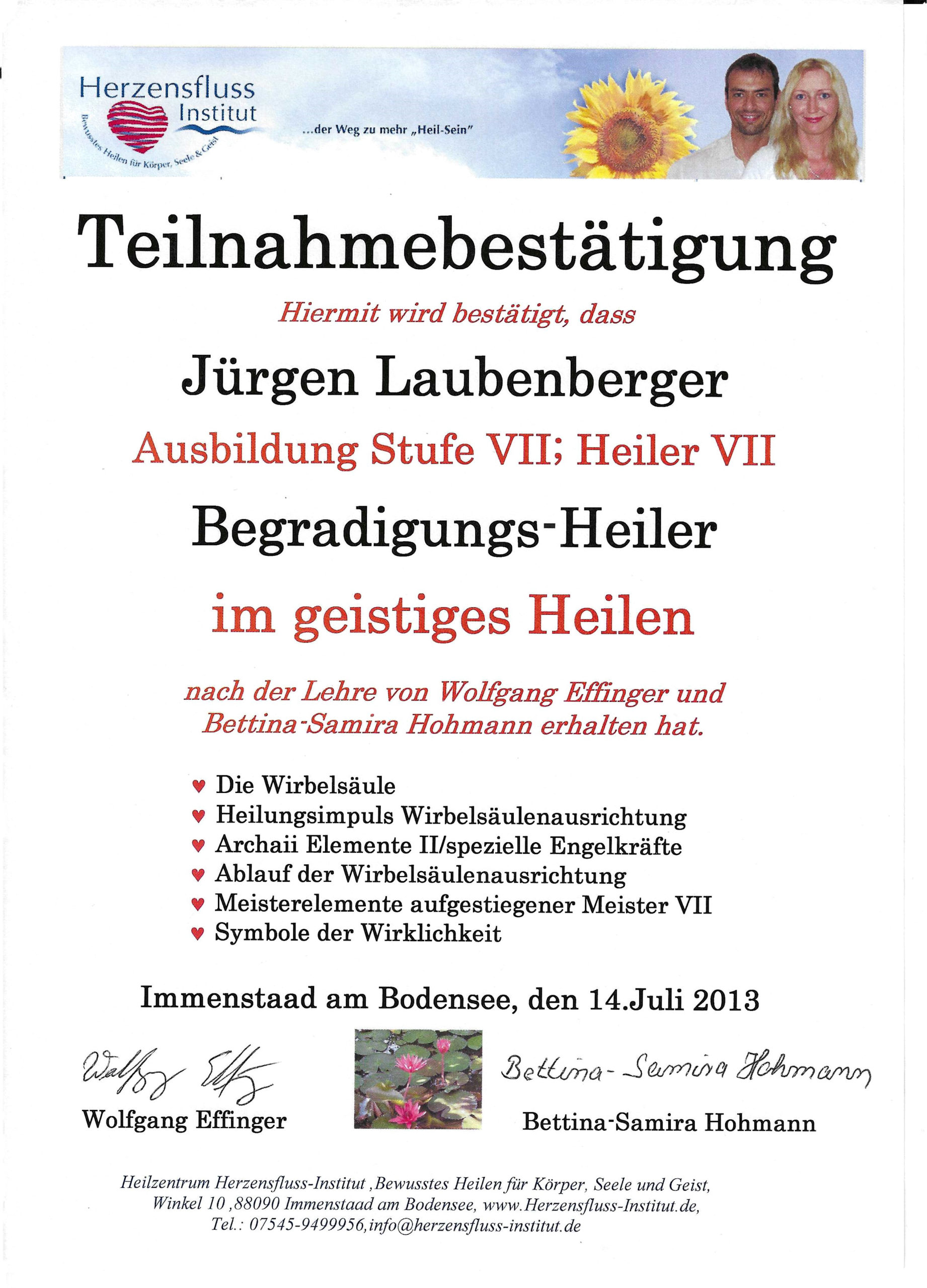 Begradigungsheiler - Jürgen Laubenberger